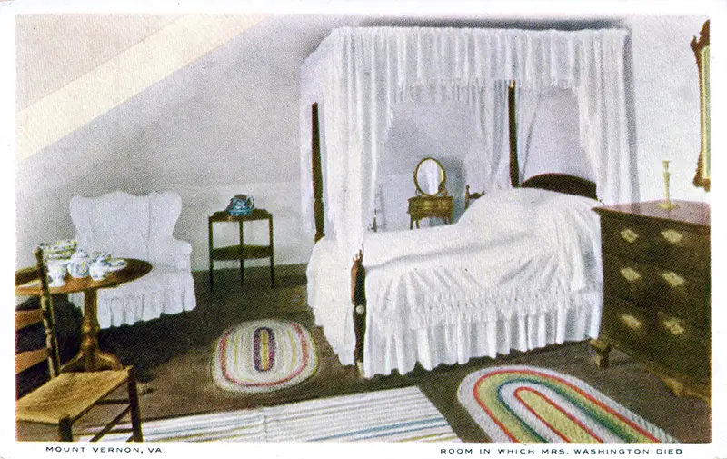 Room where Mrs. Washington died